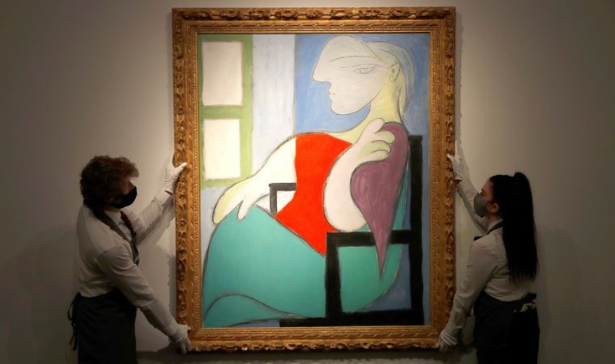 Picasso’nun 'Pencerenin yanında oturan kadın' tablosu 103 milyon dolara satıldı!